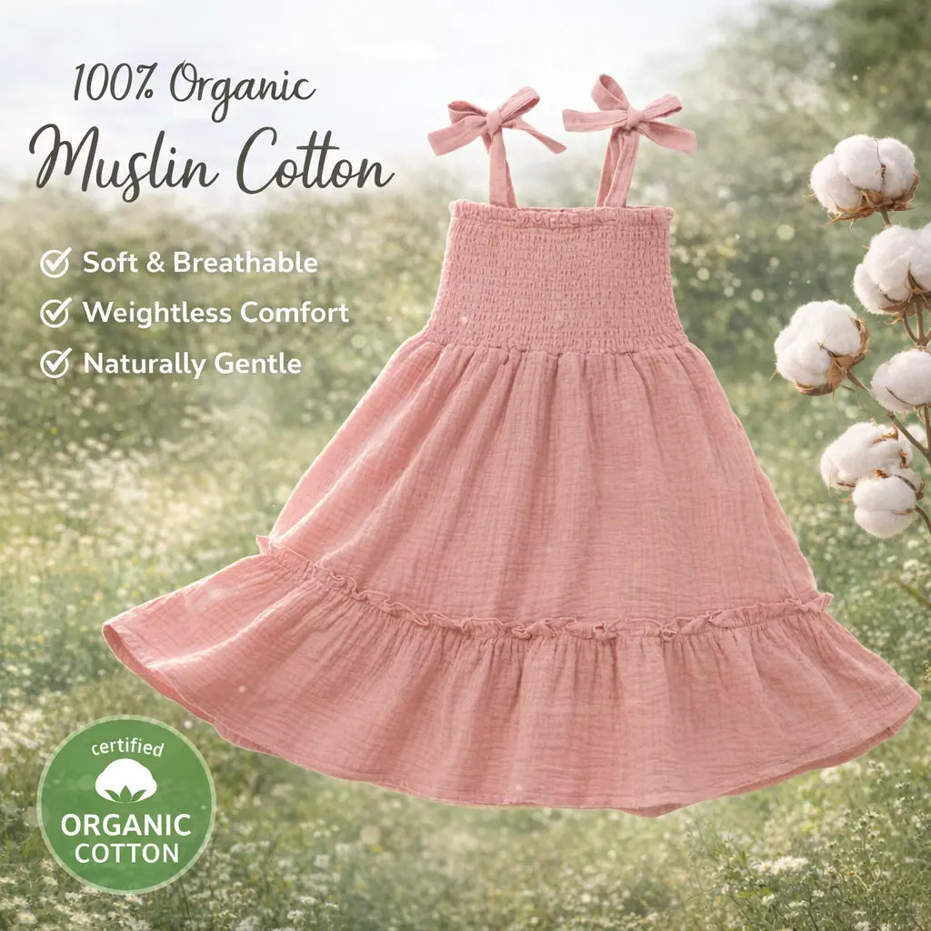 Organic Summer twirl dress