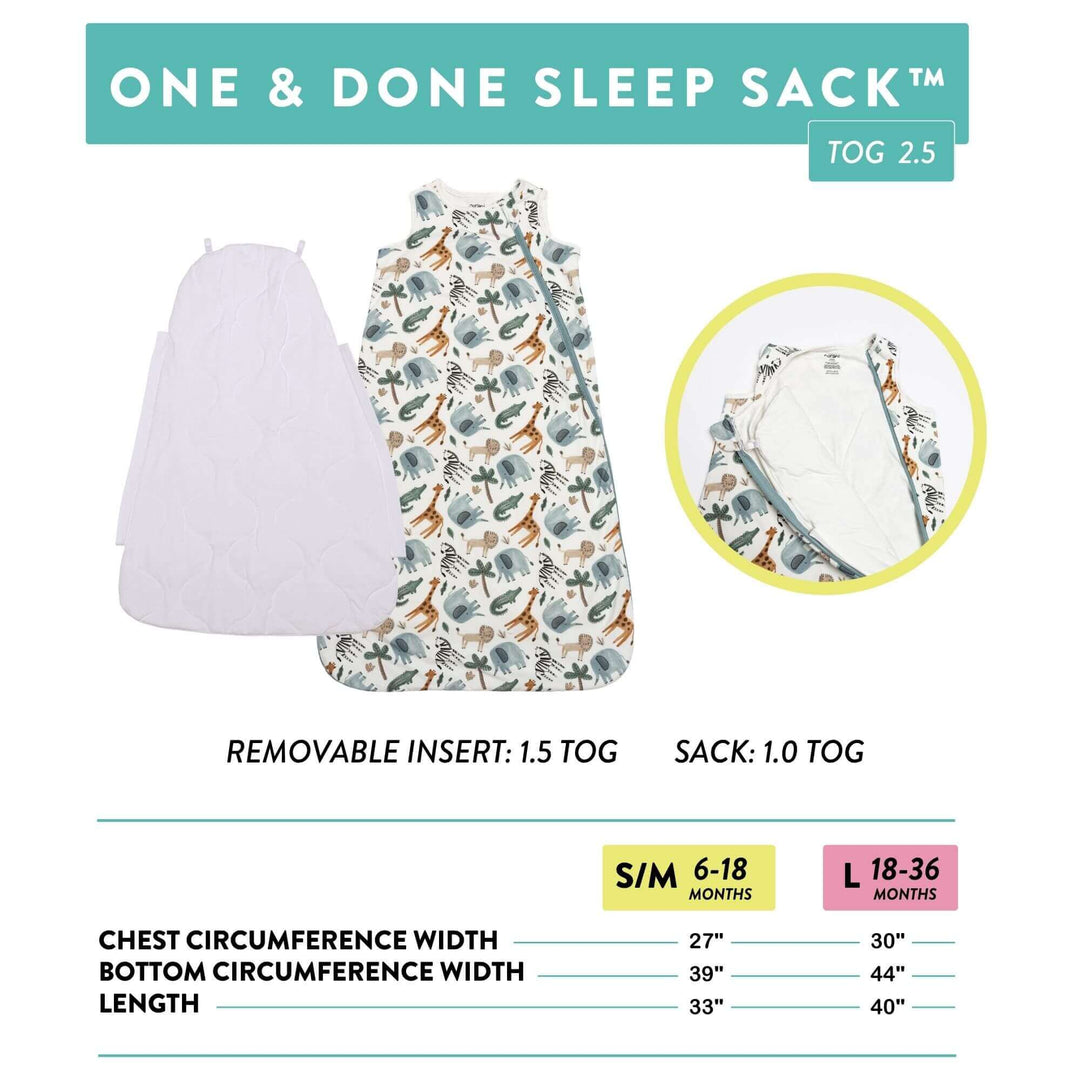 One &amp; Done Sleep Sack - Pink Petals