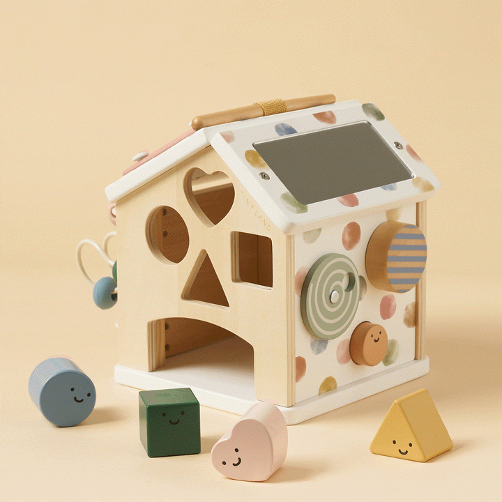 Tiny Land® Cottage Activity Cube - Morandi