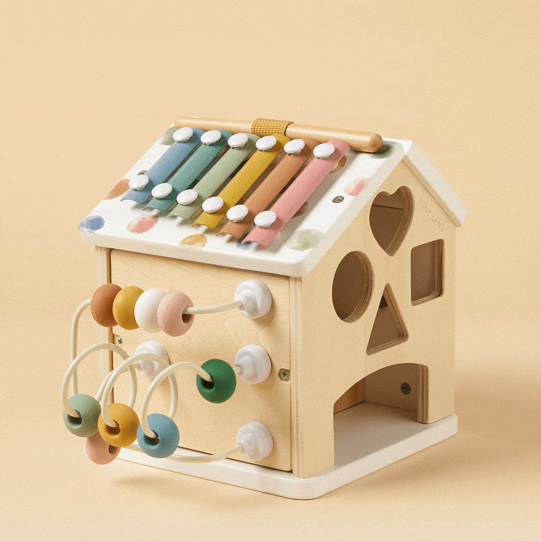 Tiny Land® Cottage Activity Cube - Morandi
