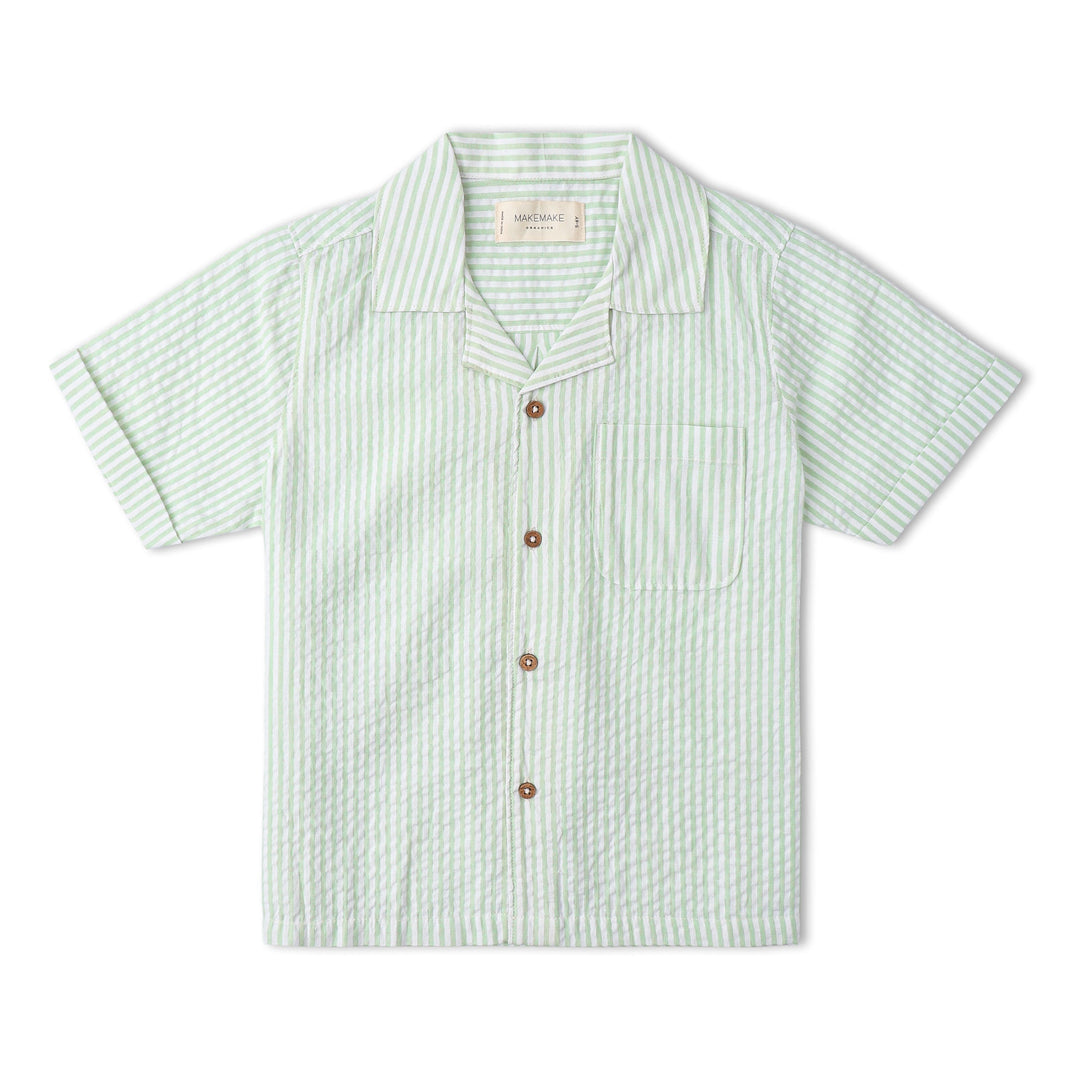 Organic Shirt &amp; Shorts Set - Basil Stripes
