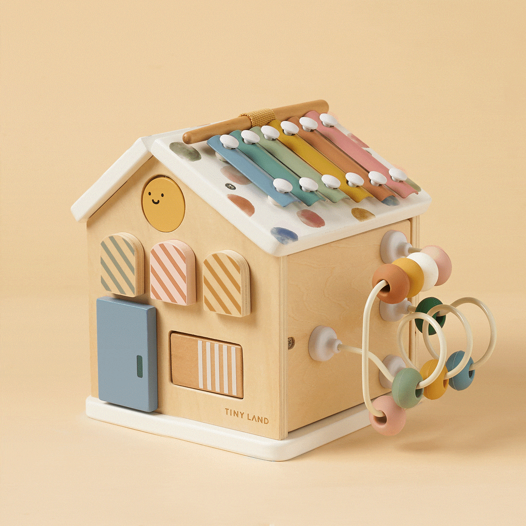 Tiny Land® Cottage Activity Cube - Morandi