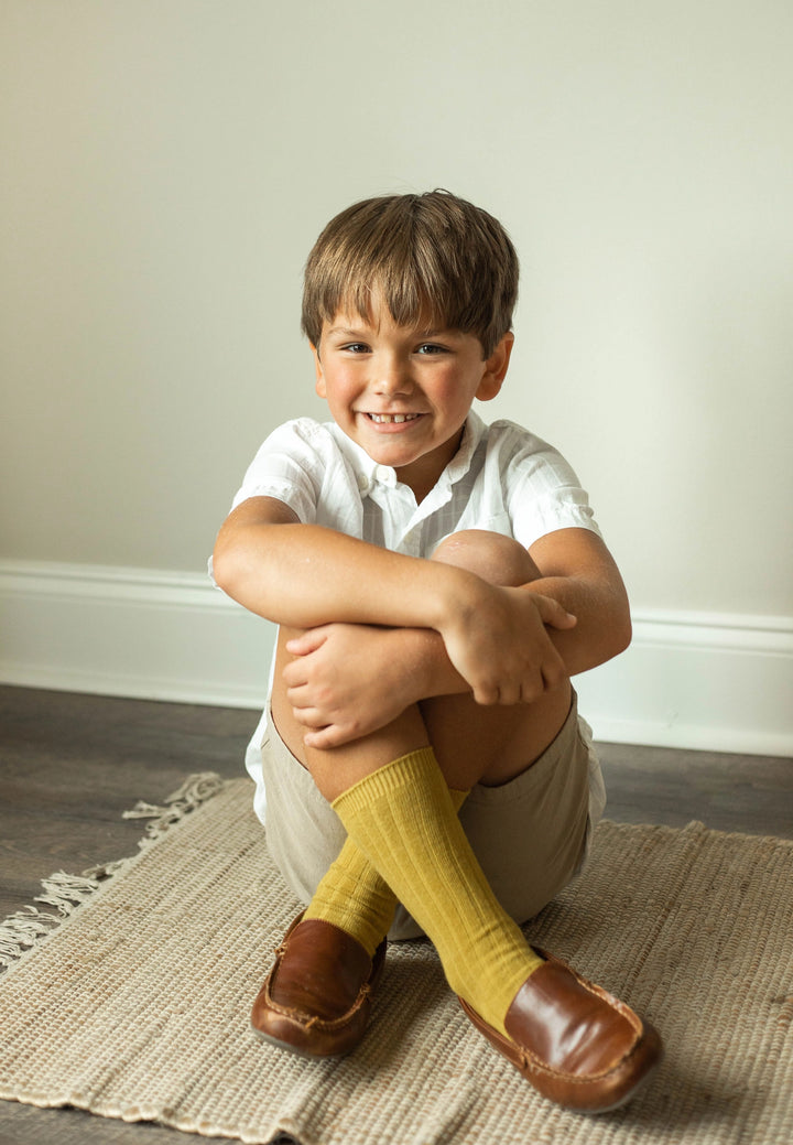 White-Knee high socks