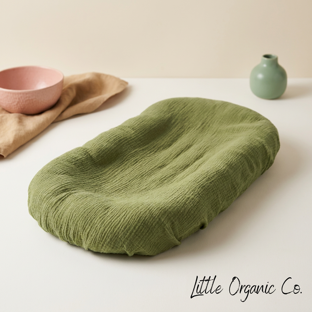 Snuggle Me Infant Lounger Slip Cover - Organic Cotton Double Gauze