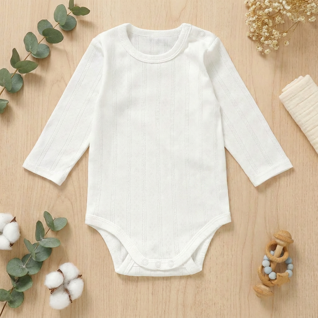 Organic cotton bodysuit Long Sleeve for Infant&amp;Newborn