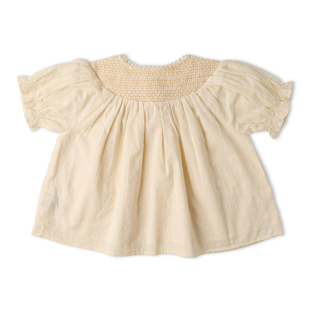 Organic Smocked Top &amp; Shorts Set - Butter Yellow