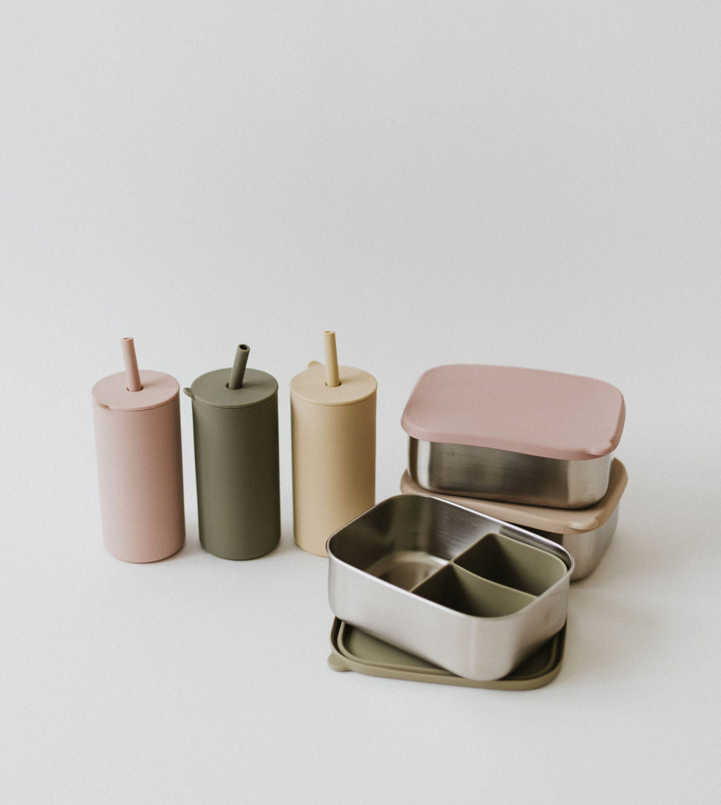 Stainless steel & Silicone Bento box