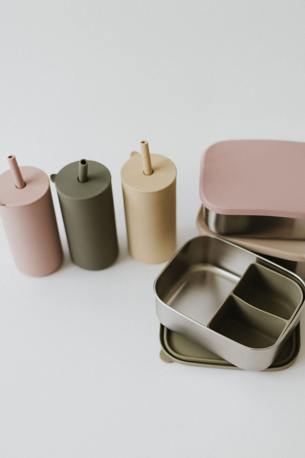 Stainless steel & Silicone Bento box