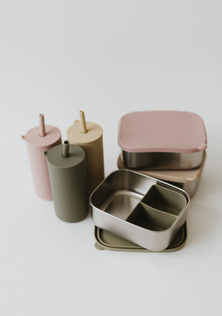 Stainless steel & Silicone Bento box