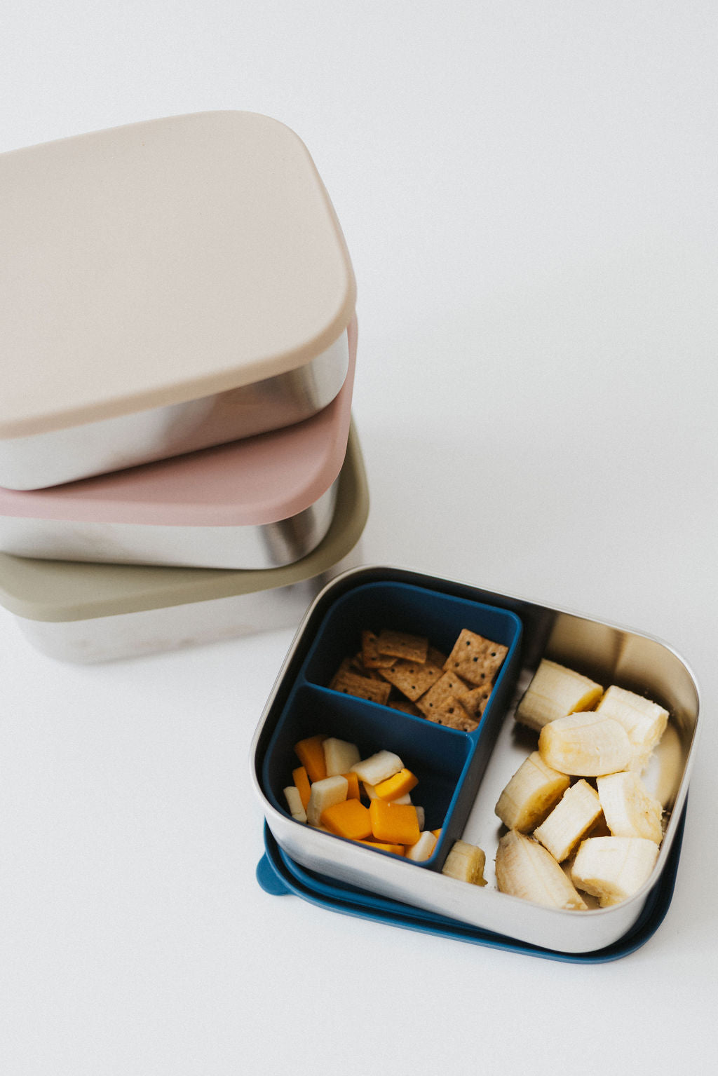 Stainless steel & Silicone Bento box