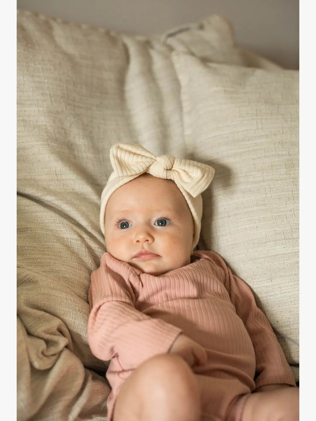 Sage - Baby Bow Wrap Headband