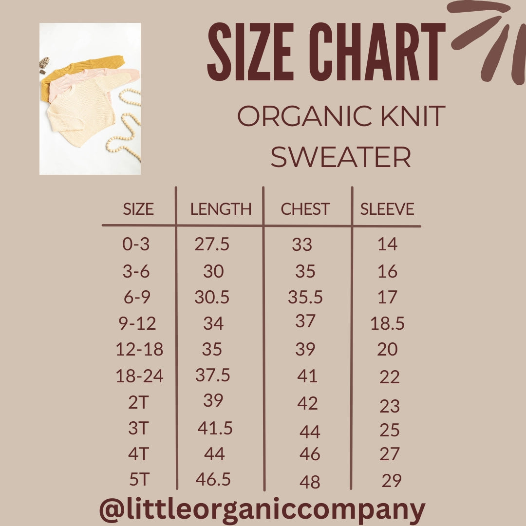 Chunky Knit Sweater Organic Cotton