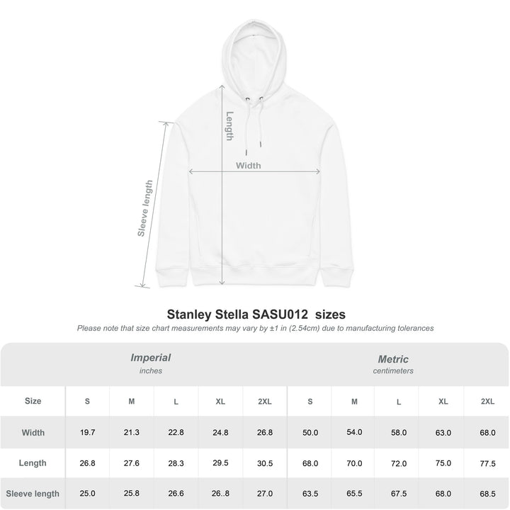 Sigonella Wrestling Hoodie — Volcano Crest Back Graphic- Organic cotton