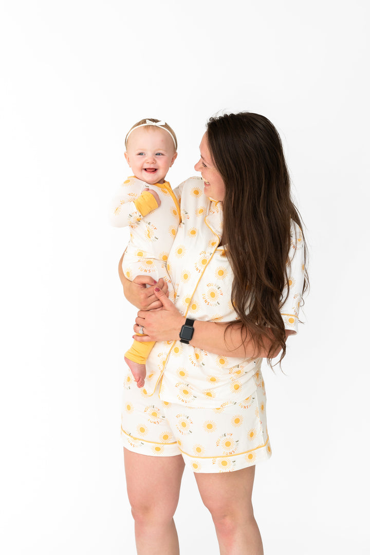 You Are My Sunshine Zipper Lounger Bamboo Pjs