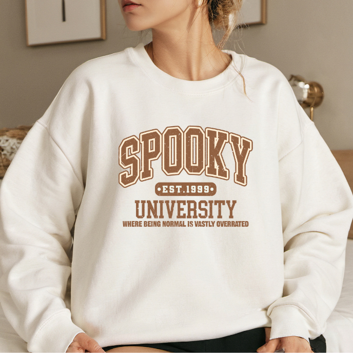 Spooky University Organic Cotton Unisex Long Sleeve Tee
