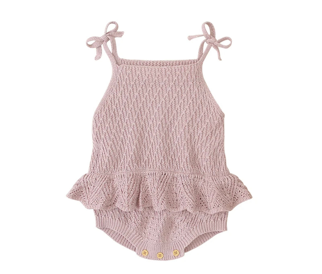 Knitted summer romper