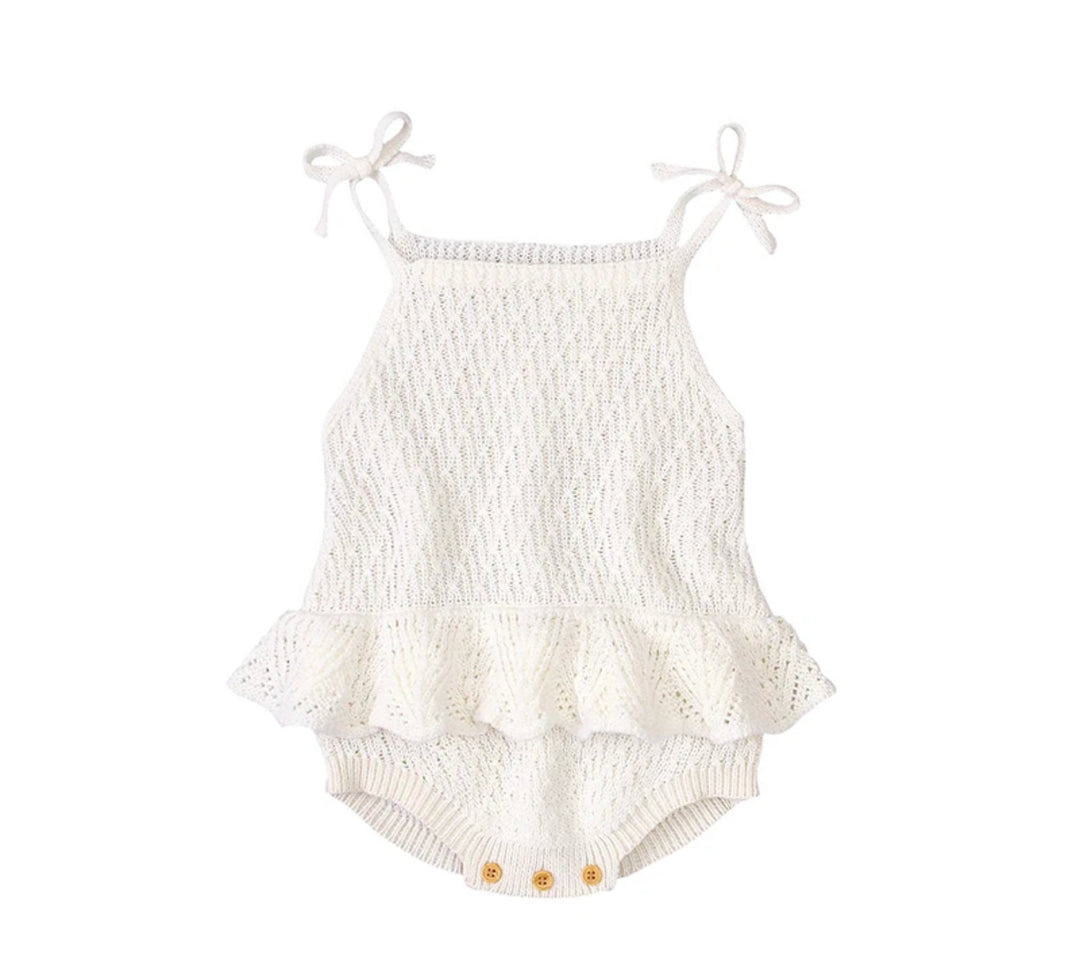 Knitted summer romper