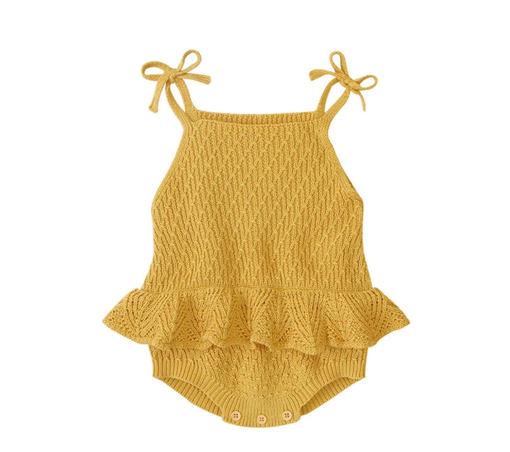 Knitted summer romper