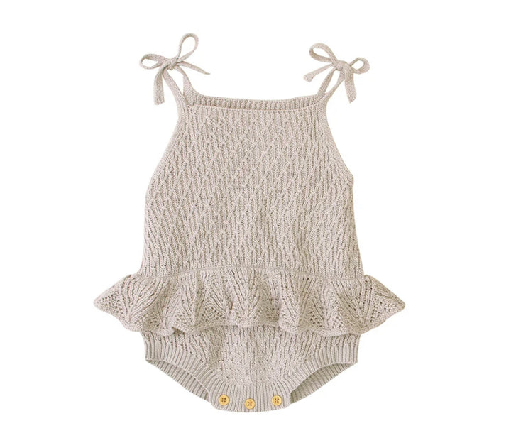 Knitted summer romper