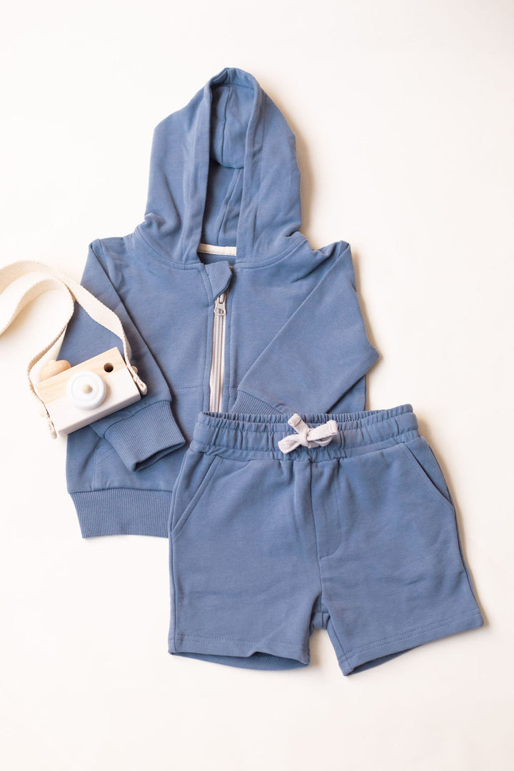 Organic 2 piece set Hoodie + shorts