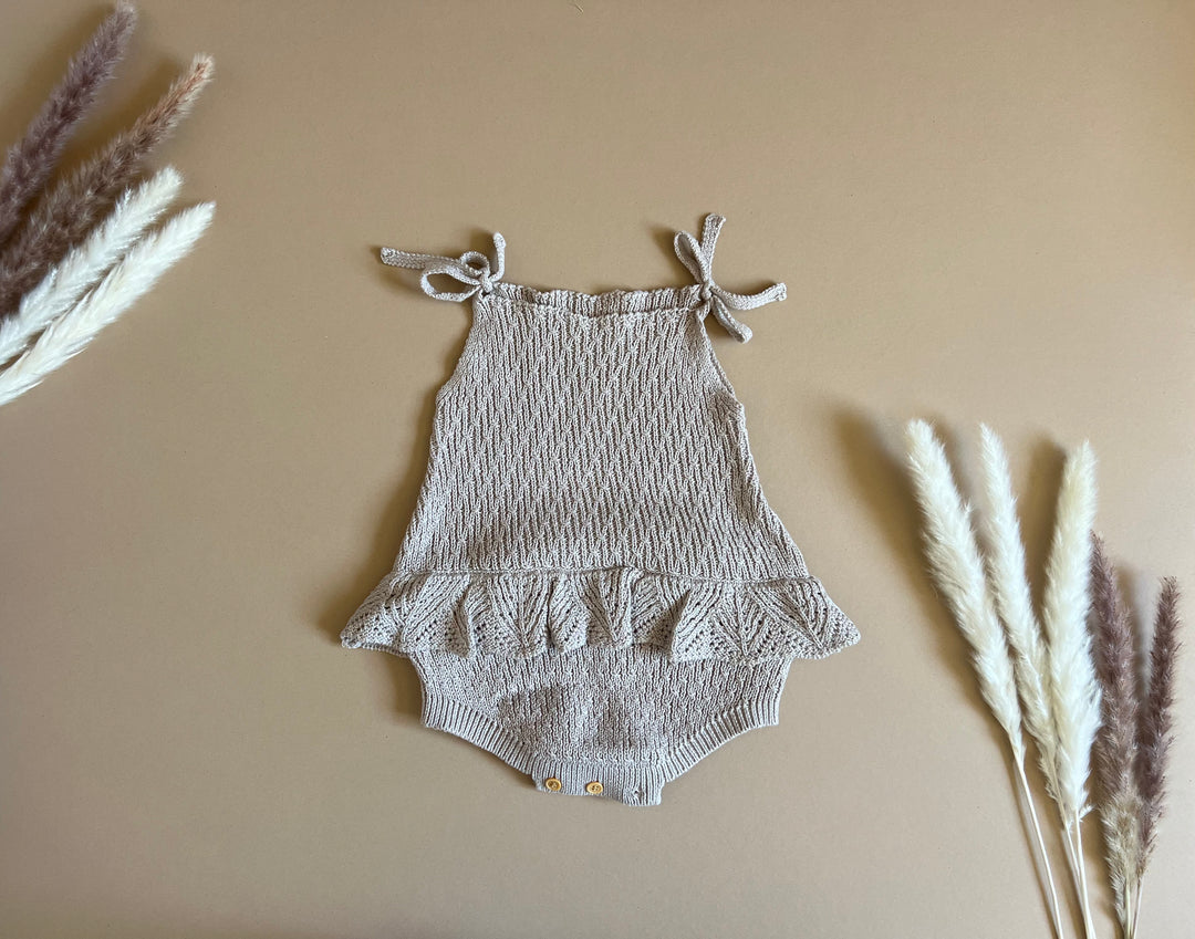 Knitted summer romper