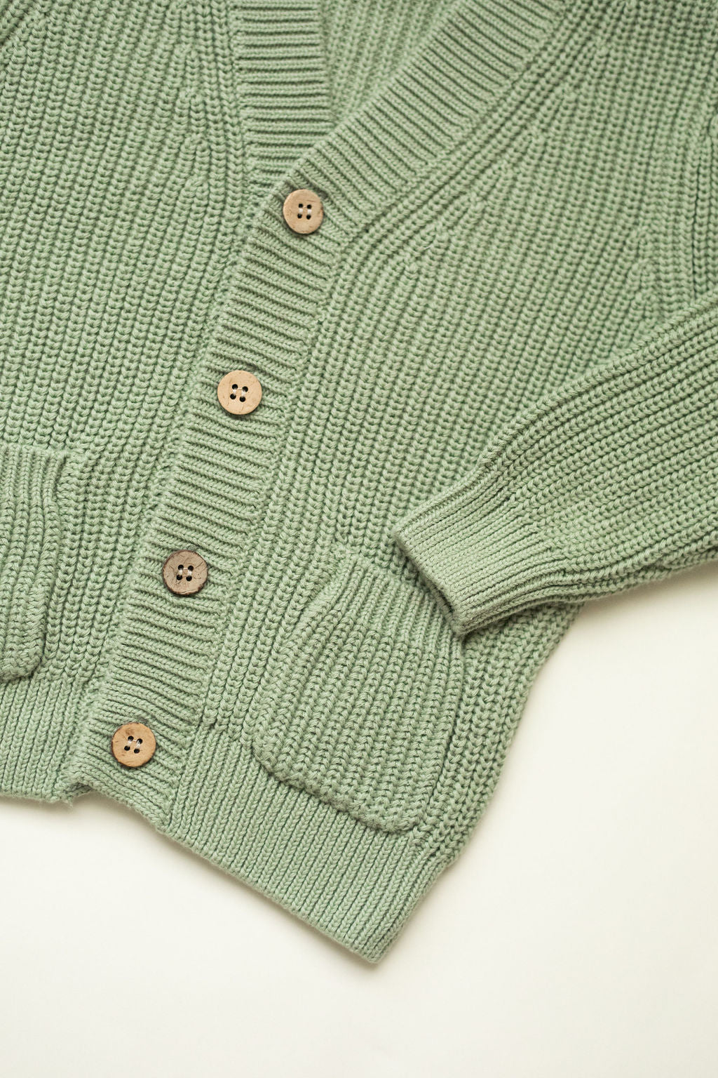 Pre-Order Organic Cotton Cardigan with Cute Pockets and Button-Up Front