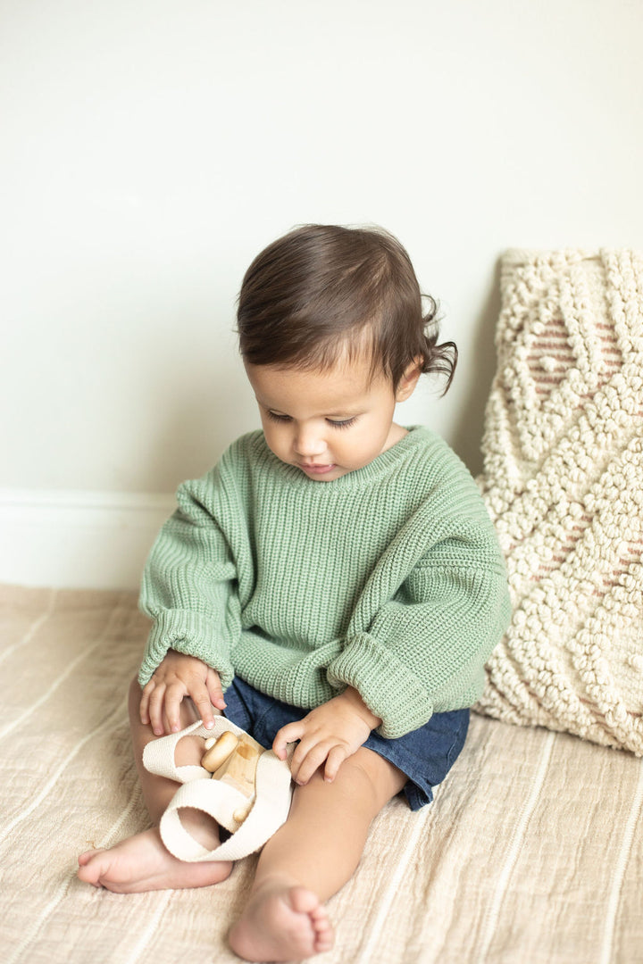 Organic Cotton Knit Sweater for Baby