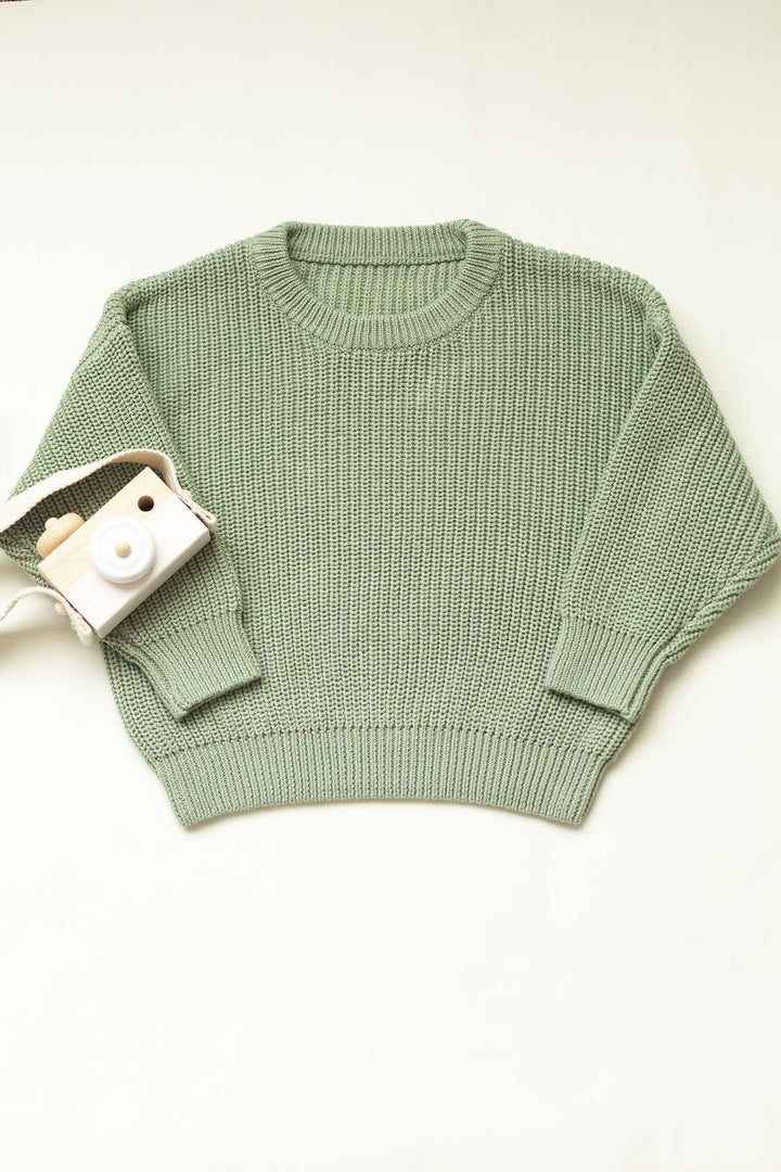 Organic Cotton Knit Sweater for Baby