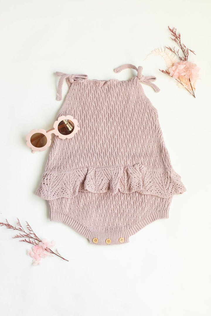 Knitted summer romper