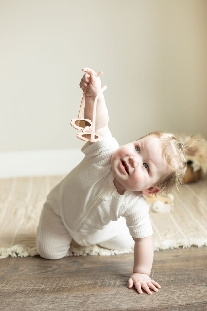 Baby Short Sleeve romper with zipper