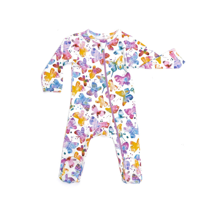 Organic Footie - Butterflies
