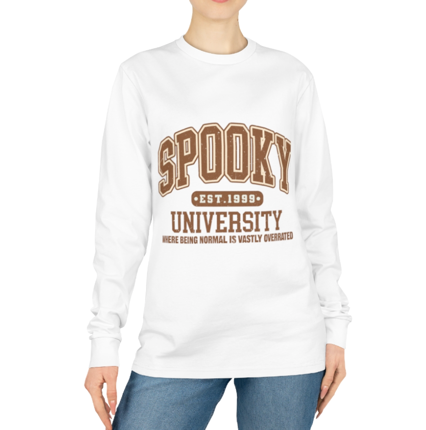 Spooky University Organic Cotton Unisex Long Sleeve Tee