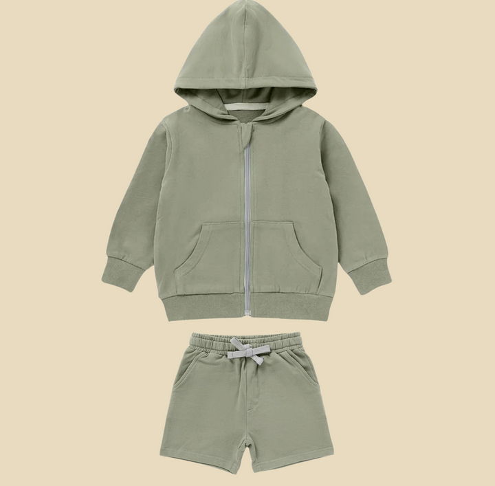Organic 2 piece set Hoodie + shorts