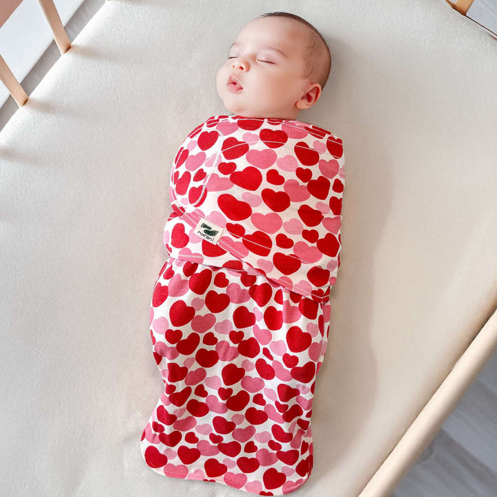 Snugababe Swaddle™ Sleep Pod - Red &amp; Pink Hearts