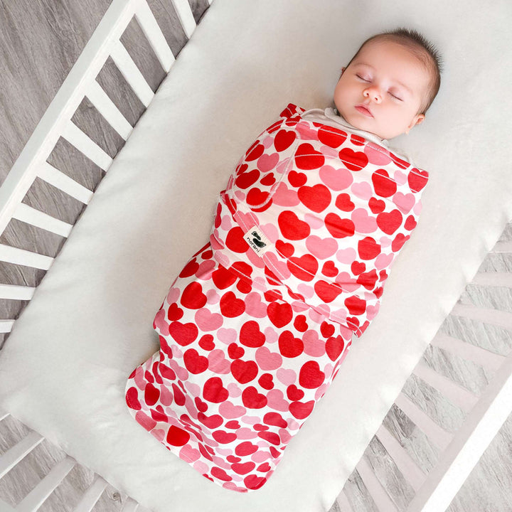 Snugababe Swaddle™ Sleep Pod - Red &amp; Pink Hearts