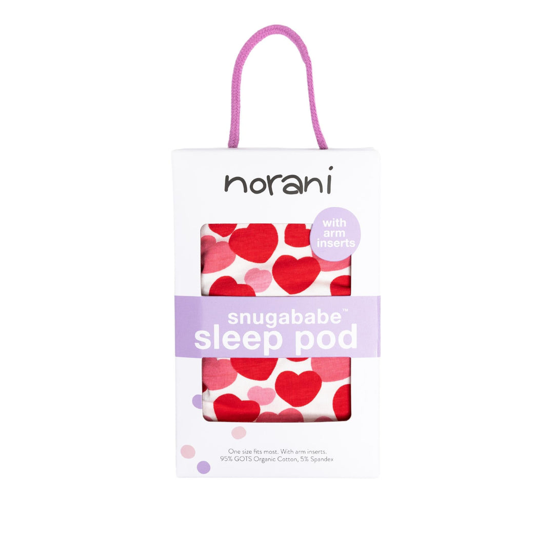 Snugababe Swaddle™ Sleep Pod - Red &amp; Pink Hearts