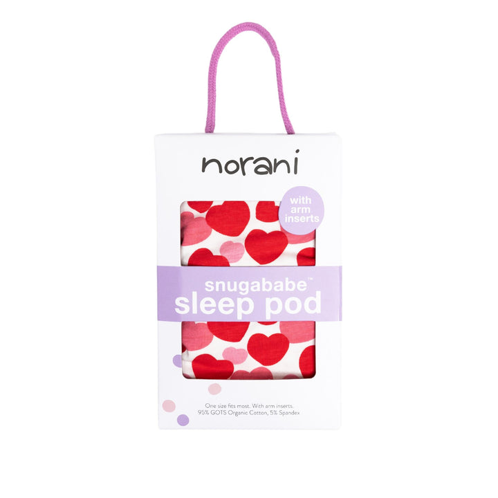 Snugababe Swaddle™ Sleep Pod - Red &amp; Pink Hearts