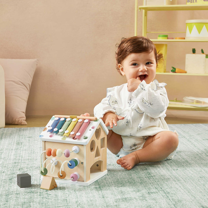 Tiny Land® Cottage Activity Cube - Morandi