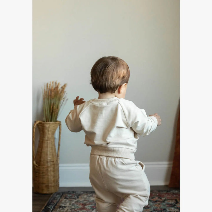 Organic 2 piece set Sweatshirt + pants casual neutral