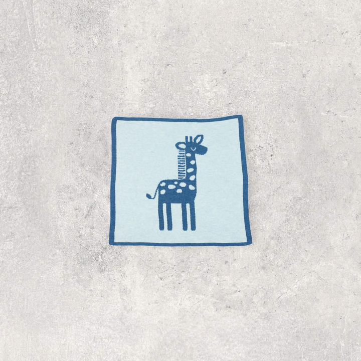 Giraffe Organic Cotton Baby Blanket and Burp Cloth Set