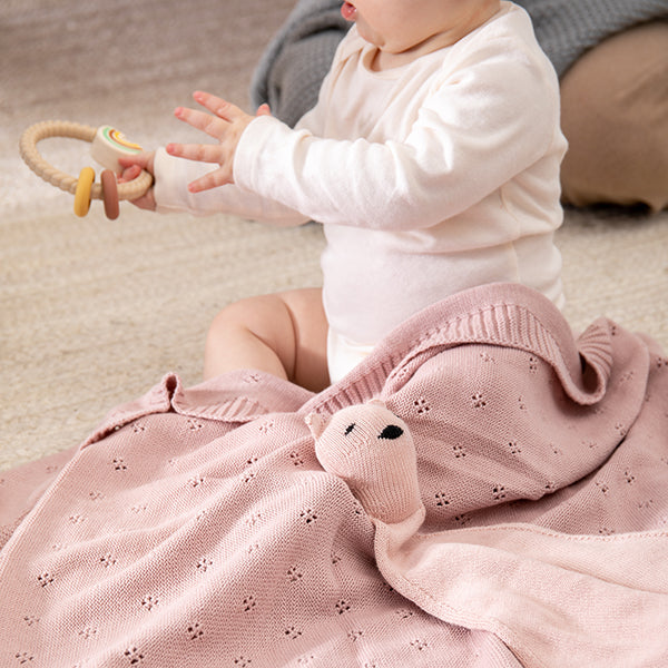 Trefle Infant Baby Blanket Set - Vanilla