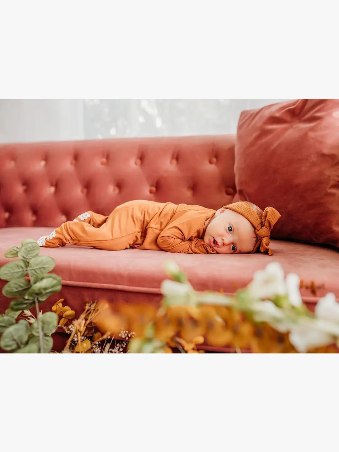 Sage - Baby Bow Wrap Headband