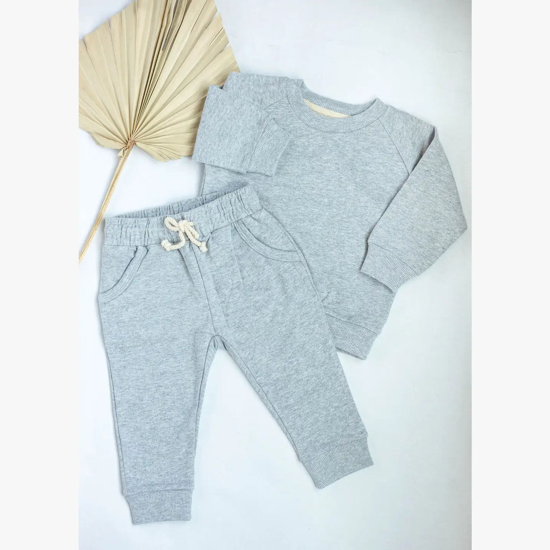 Organic 2 piece set Sweatshirt + pants casual neutral