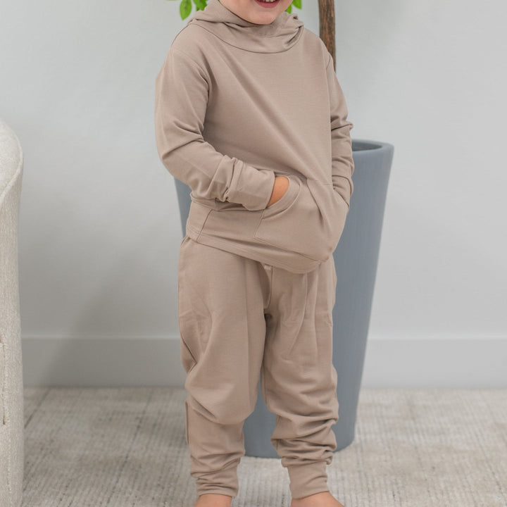 Hooded Jogger Set Just Taupe