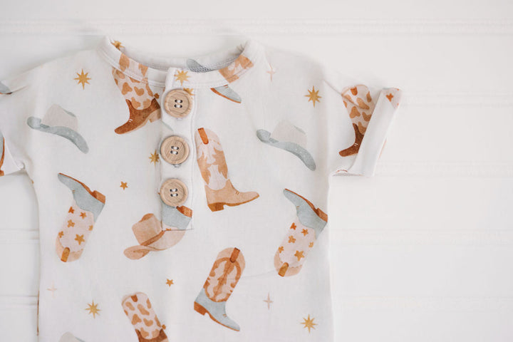 Wrangle Button Romper