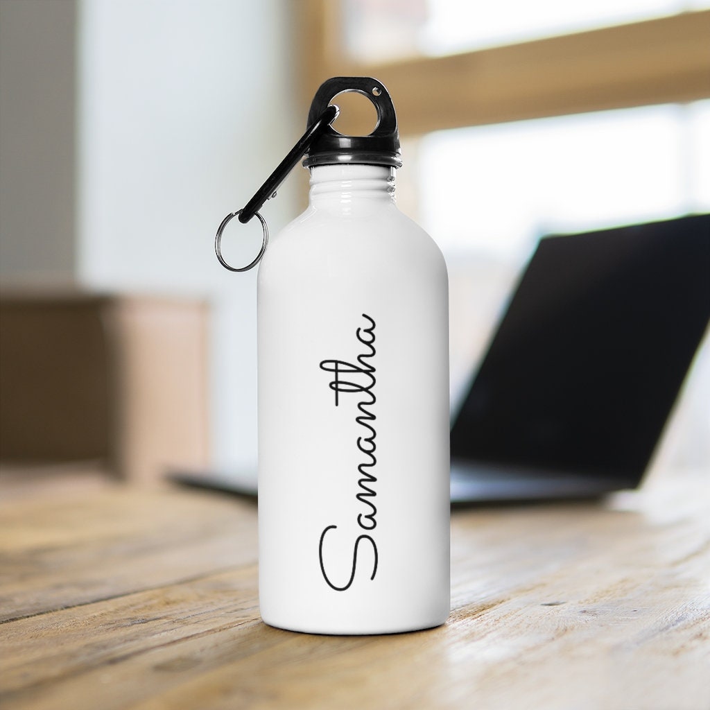 Customized Stainless Steel Water Bottle , Water bottle, Custom water bottle , White water bottle, stylish water bottle