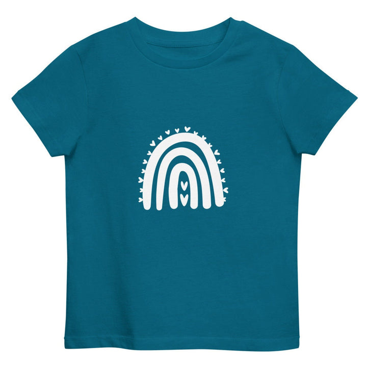 Kids Organic cotton  t-shirt, rainbow t shirt, kids t shirt, summer tees
