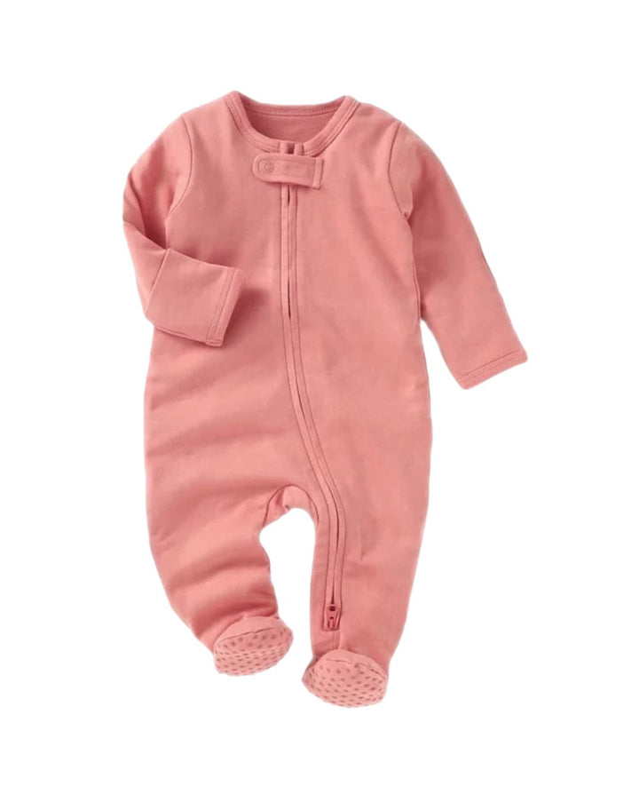 Baby 2 way Zipper footies 100% organic cotton , infant boy clothes soft breathable, coming home outfit baby girl, fall winter baby clothing