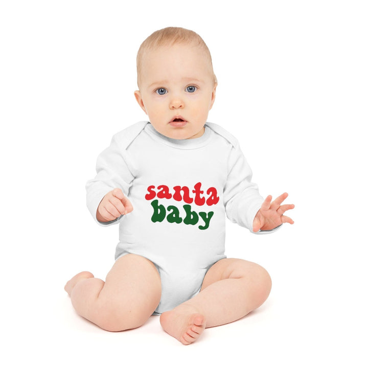 First Christmas Baby Long-Sleeve Bodysuit, Christmas gift for baby