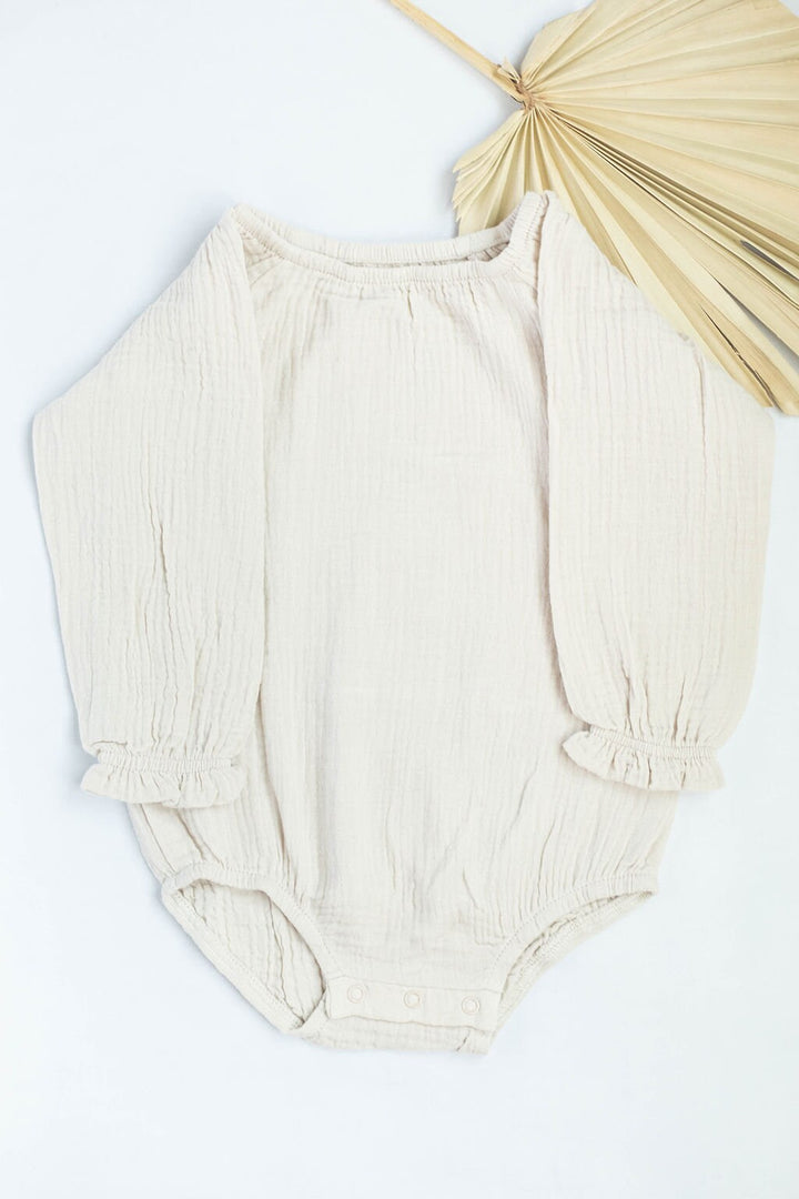 Organic Cotton Double Gauze Bubble Romper – Oversized Baby Romper